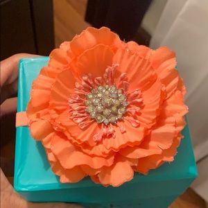 Tieks Box with Coral/Orange Flower